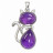 Pendentif chat - Différentes matières - la pièce