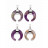 Pendentifs Corne en Pierre Naturelle - 4 pièces