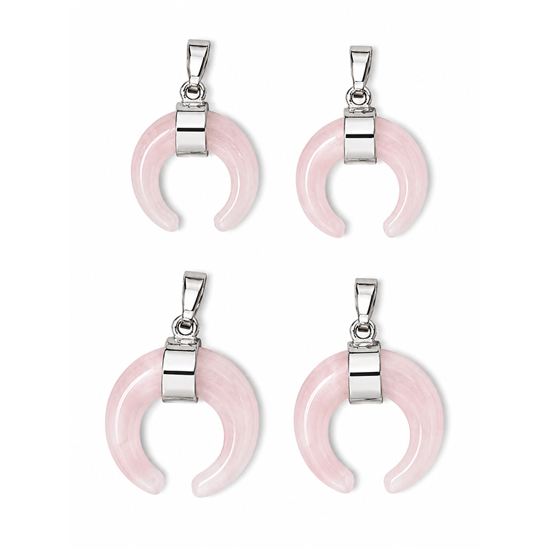 Pendentifs Corne en Pierre Naturelle - 4 pièces