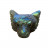 Pendentif Tête de Loup en pierre naturelle - Perçage transversal - La pièce