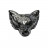 Pendentif Tête de Loup en pierre naturelle - Perçage transversal - La pièce