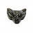Pendentif Tête de Loup en pierre naturelle - Perçage transversal - La pièce