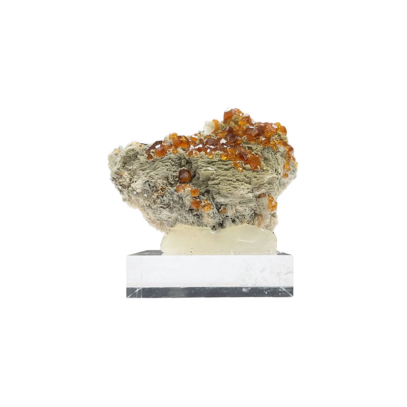 Grenat spessartite et Quartz fumé - Chine - Pièce unique - GRSP100