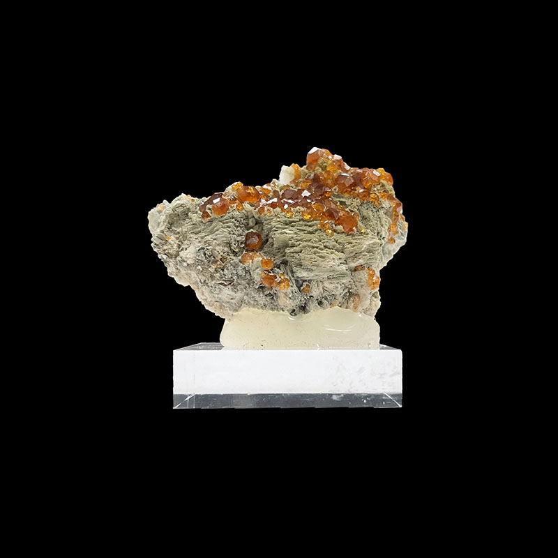 Grenat spessartite et Quartz fumé - Chine - Pièce unique - GRSP100