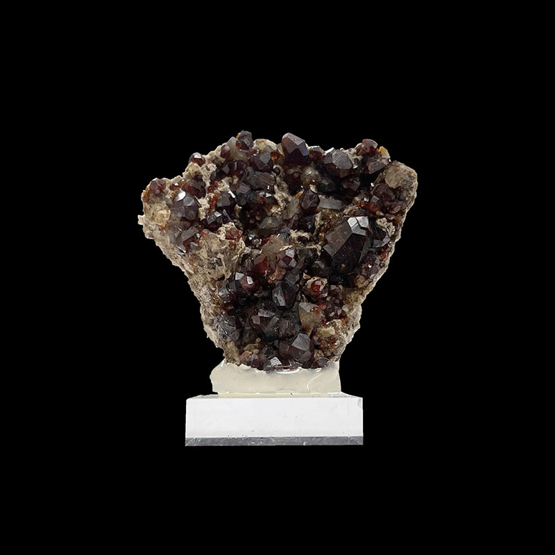 Grenat spessartite et Quartz fumé - Chine - Pièce unique - GRSP140