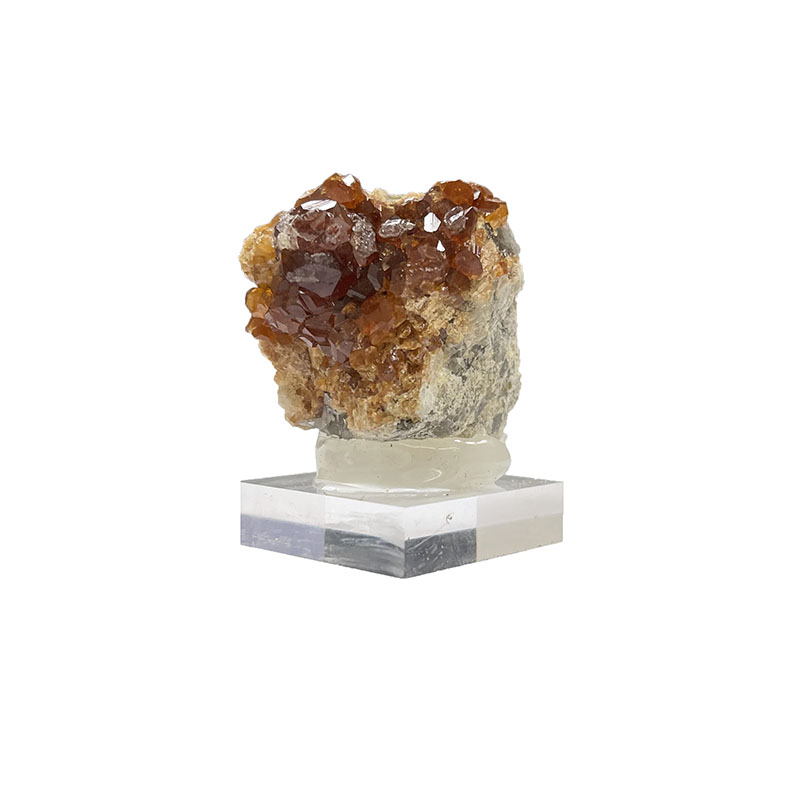 Grenat spessartite et Quartz fumé - Chine - Pièce unique - GRSP40