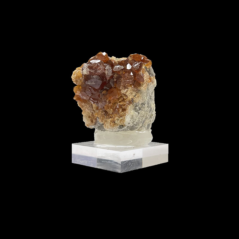 Grenat spessartite et Quartz fumé - Chine - Pièce unique - GRSP40