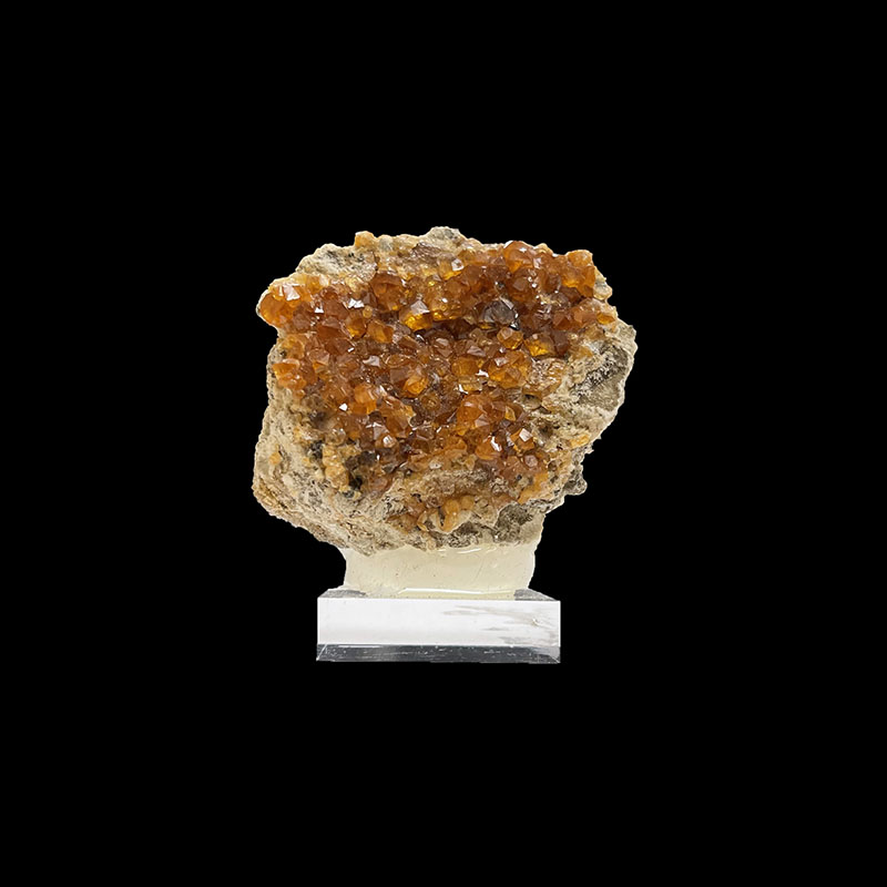 Grenat spessartite et Quartz fumé - Chine - Pièce unique - GRSP45