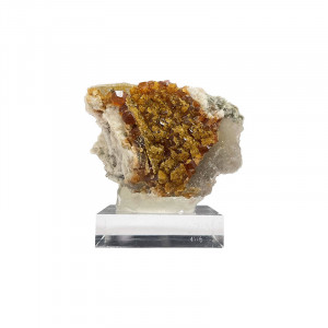 Grenat spessartite et Quartz fumé - Chine - Pièce unique - GRSP50
