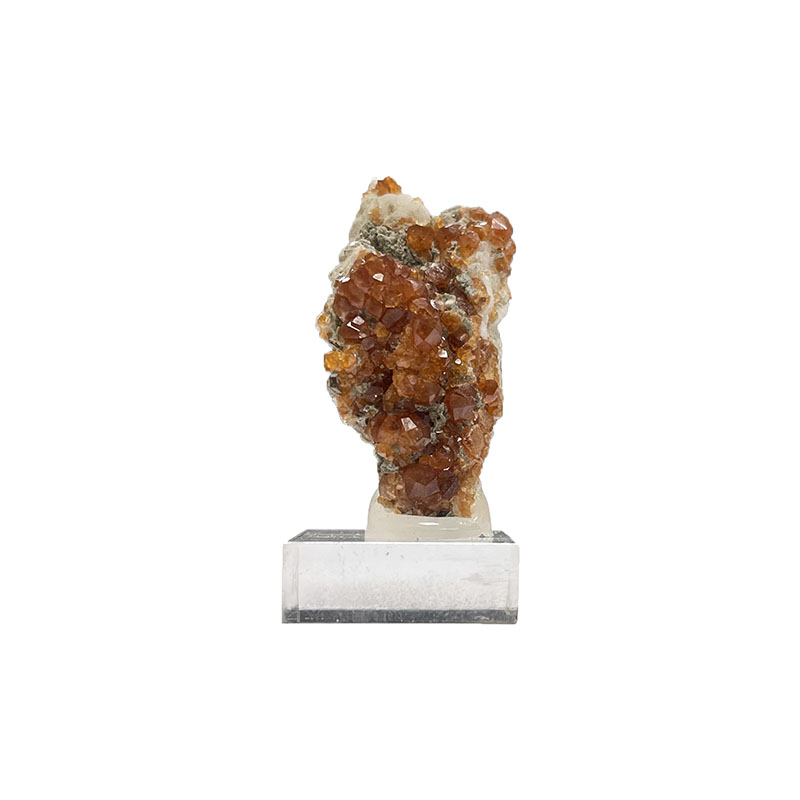 Grenat spessartite et Quartz fumé - Chine - Pièce unique - GRSP60