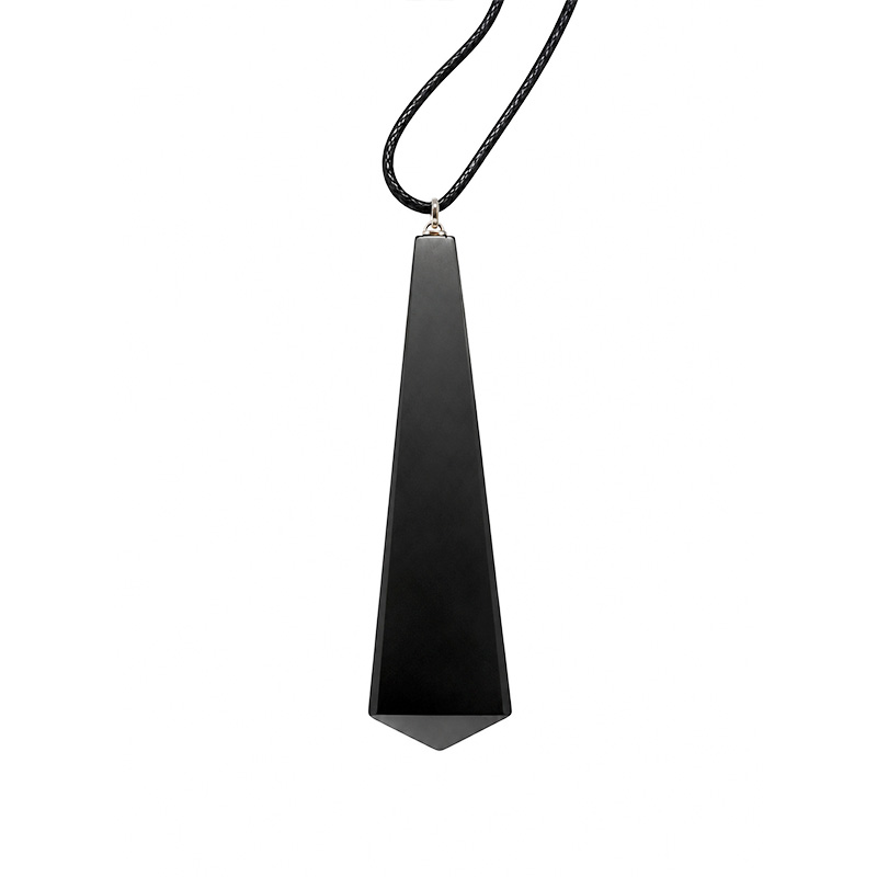 Pendentif pendule en shungite sur cordon