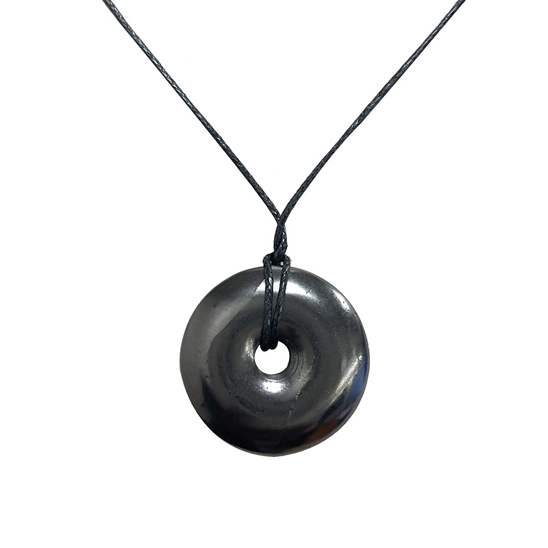 Pendentif Shungite Donut - 30 mm - la pièce