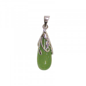 Pendentif Jade teinté - Argent 0.925