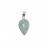 Pendentif aigue-marine  argent 0.925 rhodié