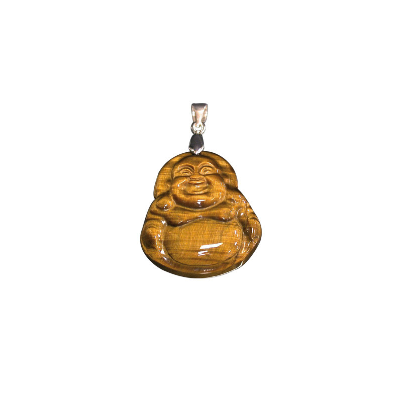 Pendentif bouddha oeil de tigre argent 0.925