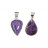 Pendentif charoite argent 0.925