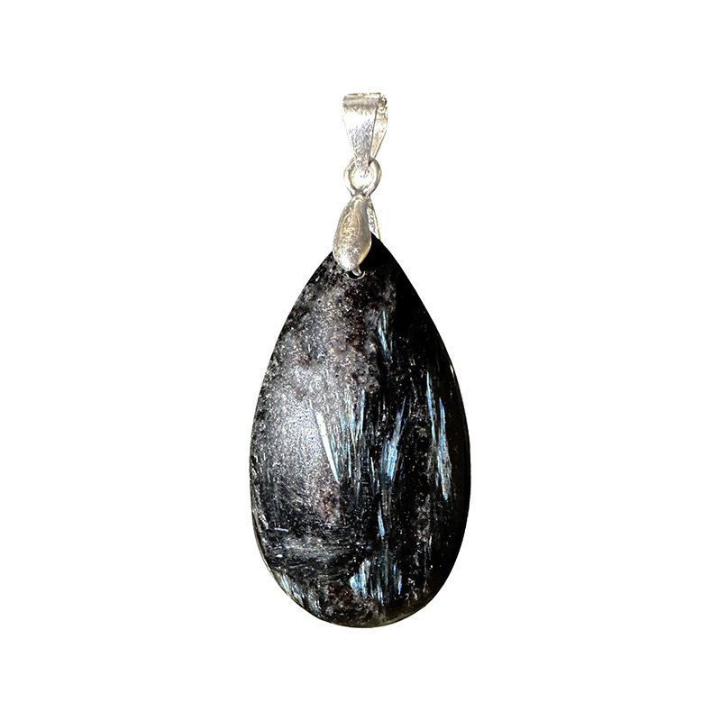 Pendentif goutte - Pietersite et argent 0.925 - La pièce