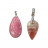 Pendentif rhodochrosite T2 argent 0.925 rhodié