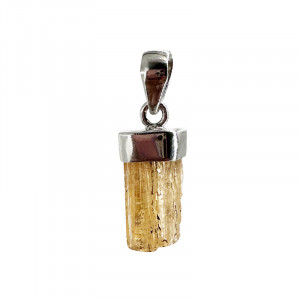 Pendentif - Topaze impériale - Argent 0.925 rhodié