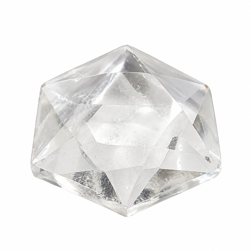Hexagone en cristal de roche