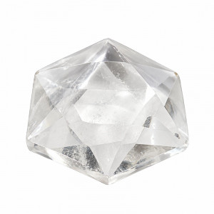 Hexagone en cristal de roche