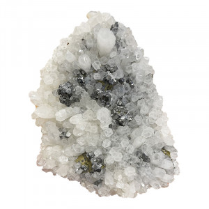 Sulfures (Pyrite, Sphalerite, Chalcopyrite) et Quartz - Pérou - Pièce unique - HUARON40