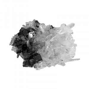 Association d'Hubnérite et Quartz - Pérou - Pièce unique - HUB142