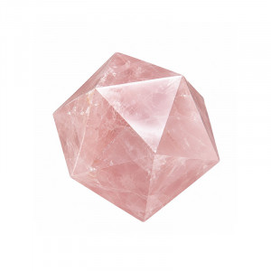 Icosaèdre quartz rose