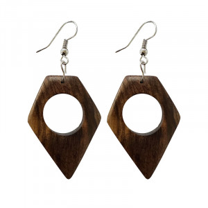 Boucles d'oreilles en bois