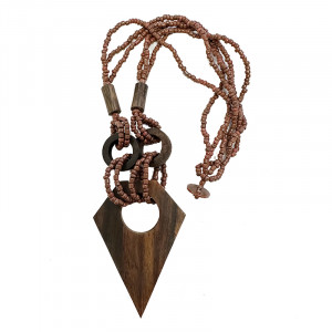 COLLIER BOIS 49 CM