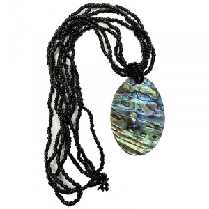 COLLIER PAUA SHELL 48 CM