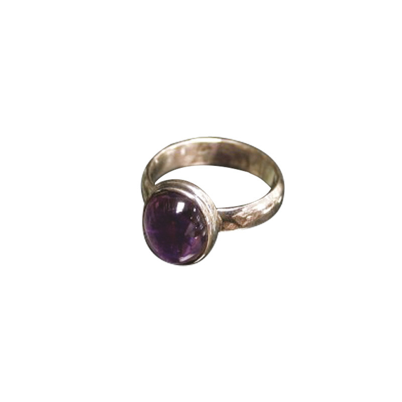 Bague en Argent 0.925, Cabochon Améthyste