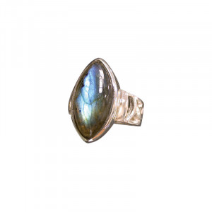 Bague labradorite sur argent 0.925