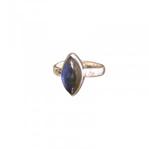 Bague labradorite marquise argent 0.925