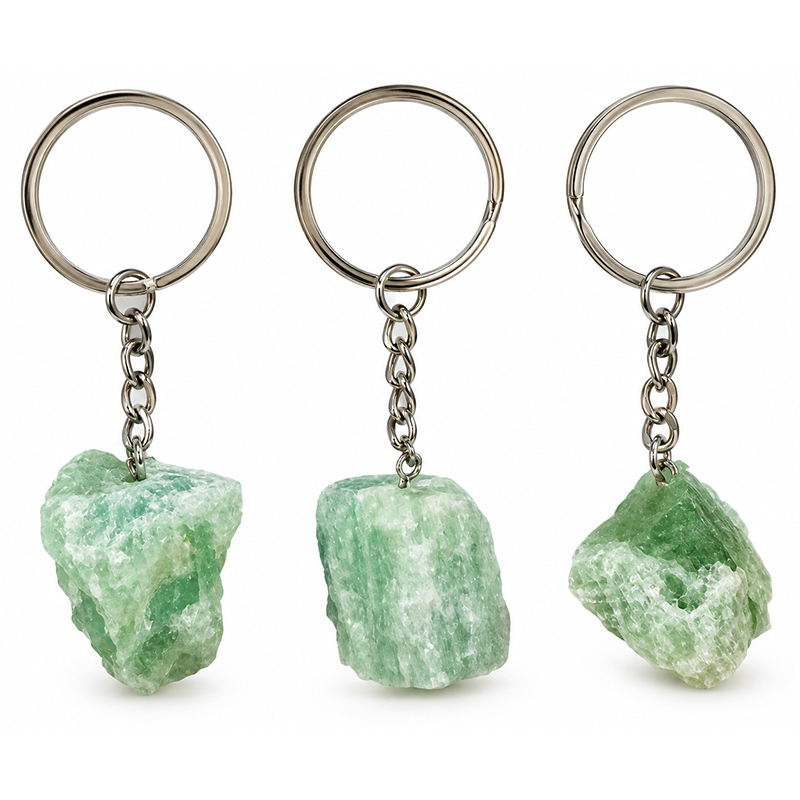 Porte-clés en Fluorite – Lot de 5 pièces