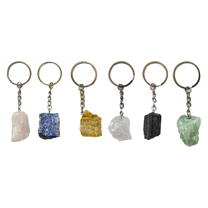 Porte clefs argenté - Différents modèles - Lot de 5 pièces