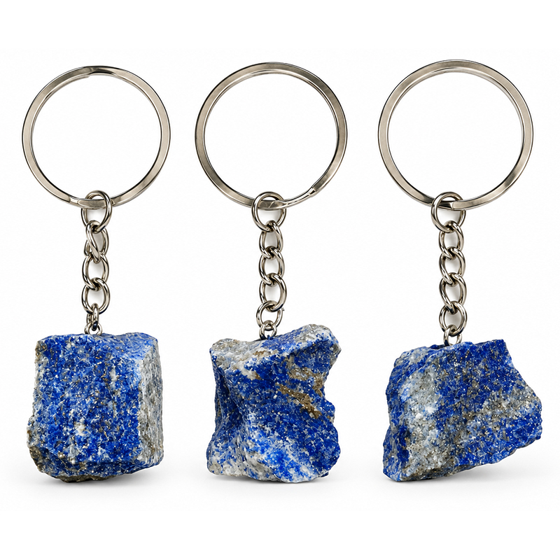 Porte-clés en Lapis-Lazuli – Lot de 5 pièces