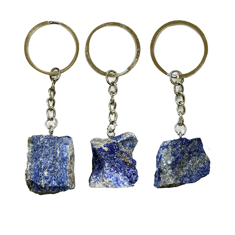 Porte clefs argenté - Lapis - 5 pièces