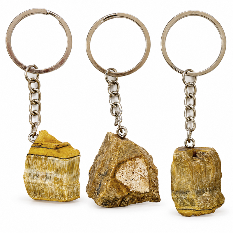 Porte-clés Œil de Tigre – Lot de 5 pièces