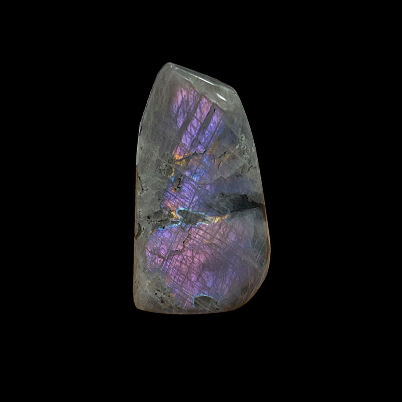 Labradorite violette toute polie - la pièce