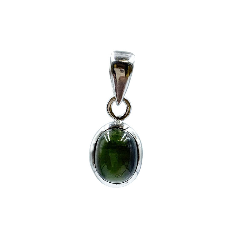 Pendentif Tourmaline sur argent 0,925 - Pièce unique - 202002_45N235