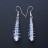 Boucles d'oreilles cristal de roche ou cyanite (la paire)