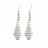 Boucles d'oreilles cristal de roche ou cyanite (la paire)