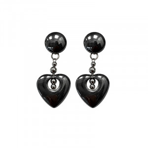 Boucles d'oreilles d'oreilles hématite 10 pcs
