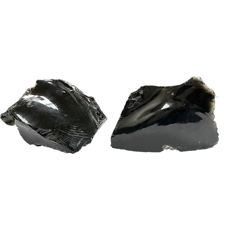 Obsidienne noire brute du Mexique - 1 Kg - 3 à 7 cm