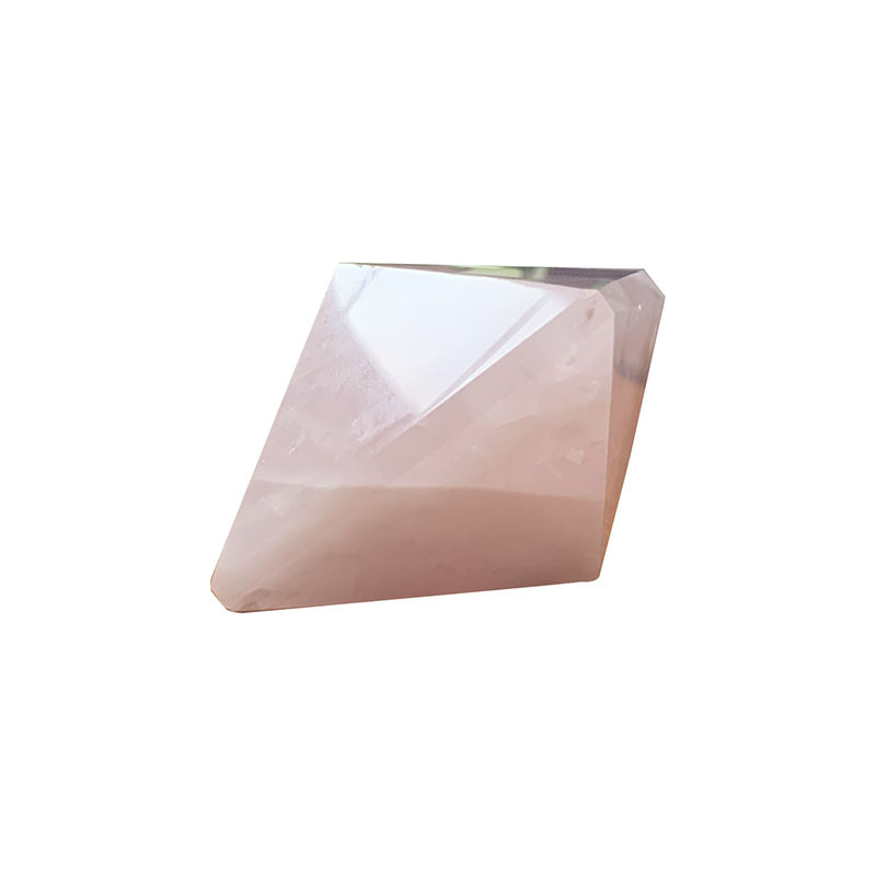 Octaèdre en Quartz rose