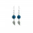 Boucles d'oreilles - Feuille acier - La paire