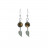 Boucles d'oreilles - Feuille acier - La paire