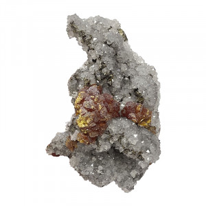 Orpiment Quartz et Pyrite - Pérou - Pièce unique - ORPQP200