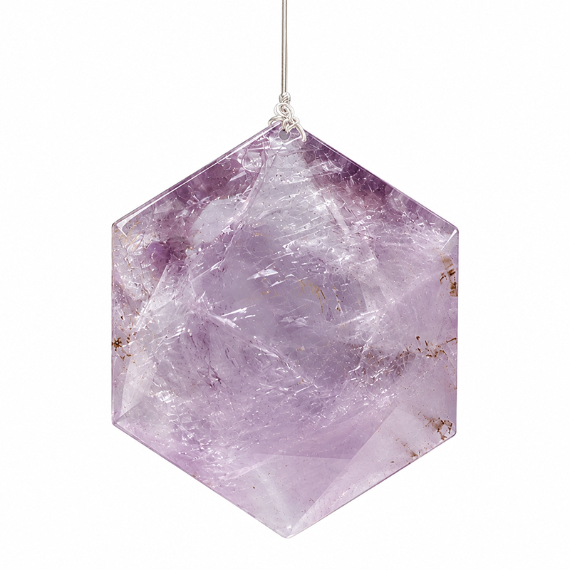 Pendule Améthyste Hexagone